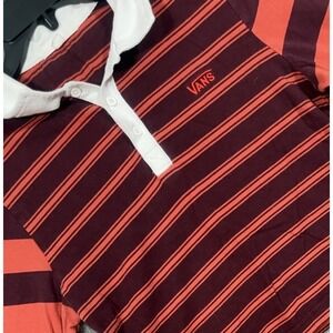 Vans Medium‎ Collared  Woman's Crop Top Shirt Gently Used.